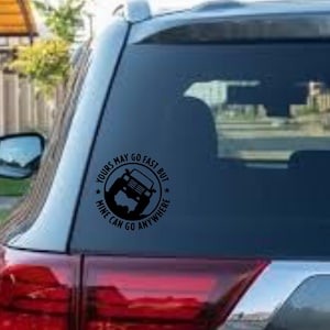 your might go fist car decal, off roading decal, off roading sticker, vinyl decal, vinyl sticker, window sticker, jeep bumper sticker
