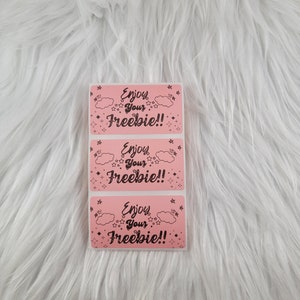 Enjoy your freebie stickers, thermal stickers, thermal packaging stickers,  small business stickers, packaging stickers, small stickers