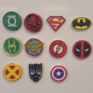 Superhero Logo Magnets