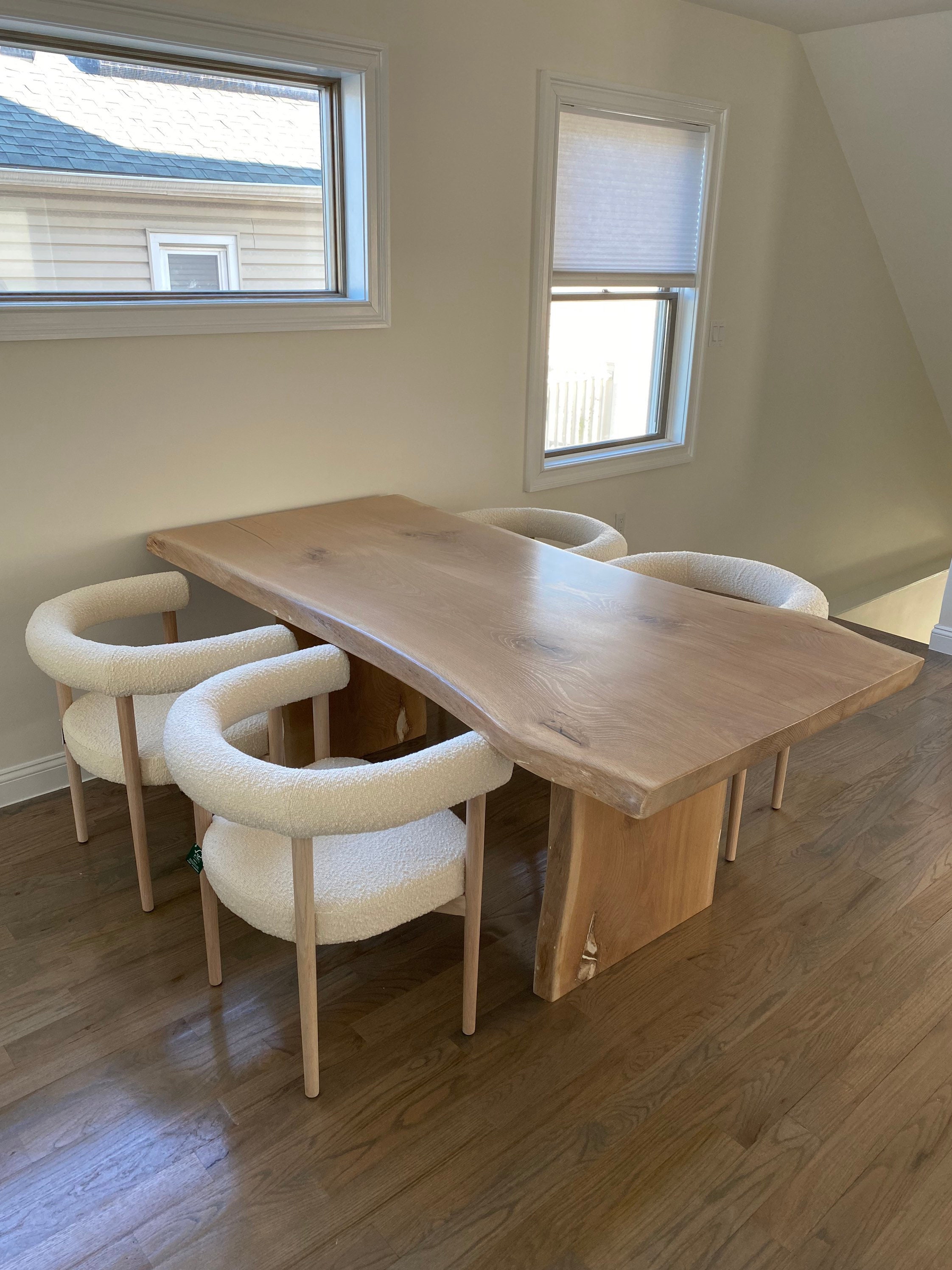 White oak farm table deals