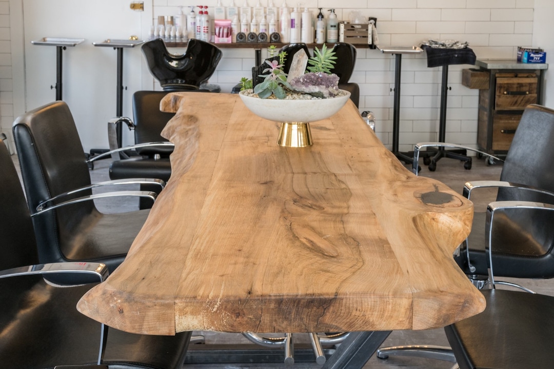 Tåler Distraktion Løsne Sale Wood Table Live Edge Rustic Modern Dining - Etsy