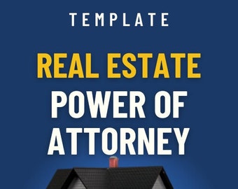 Real Estate Power of Attorney Template: Customizable Legal Forms (PDF)