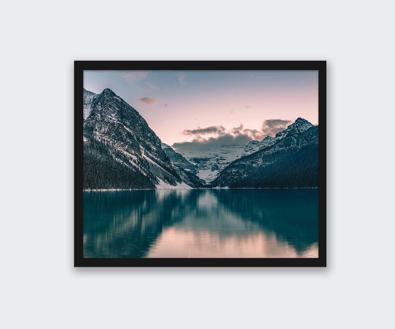Lake Louise Wall Art Banff Mountains and Lake Digital Print Etsy
