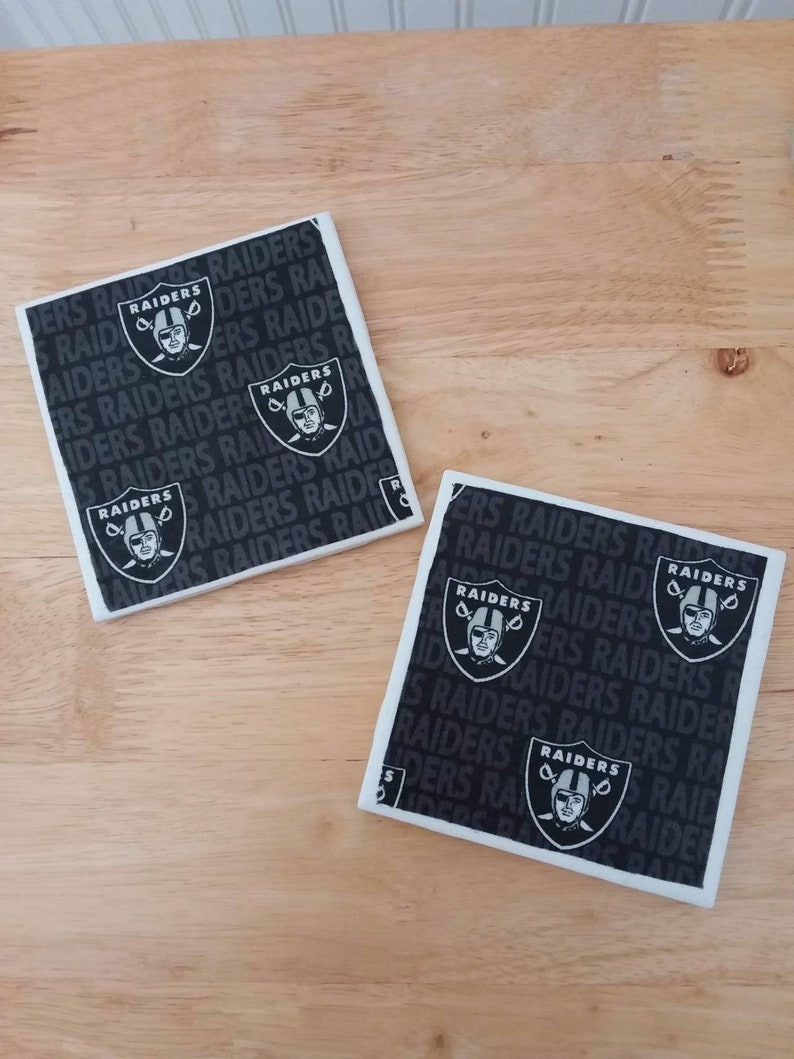Sports Team Coasters Set of 2 Hot and Cold Drink Coasters With Football