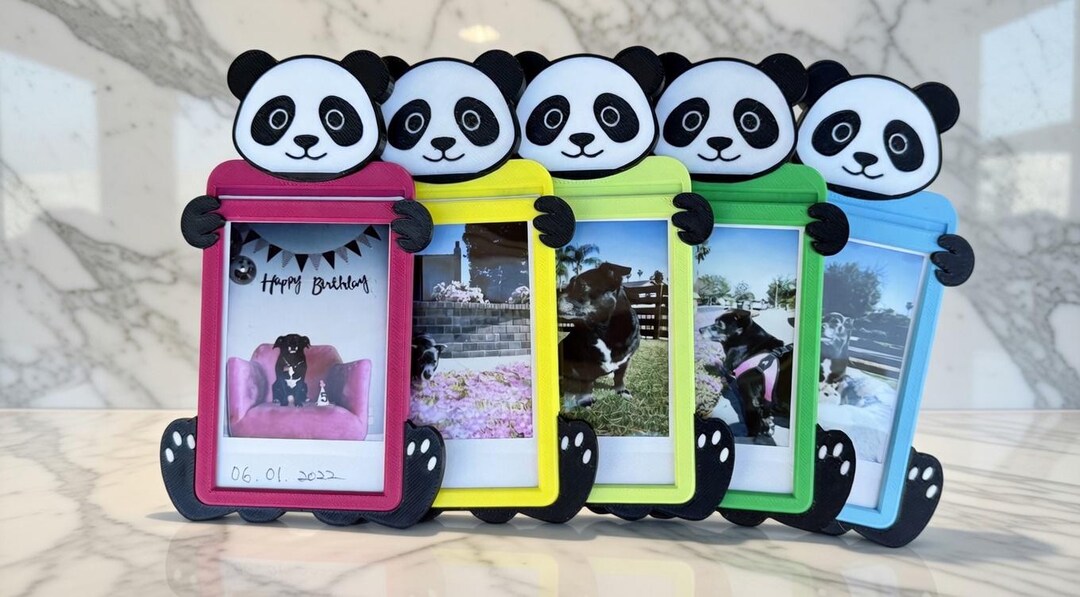 Panda Instax Mini Photo Frame Set – Magnetic Refrigerator Frames - Etsy