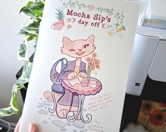Zine de gato encadernado à mão