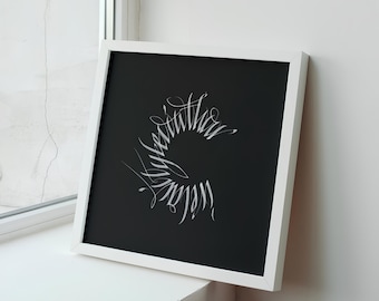 Circle Abstract Calligraphy