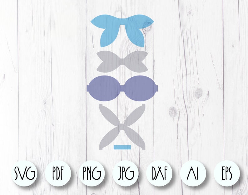 Download Bow template SVG Hair bow svg template Bow svg for Cricut ...