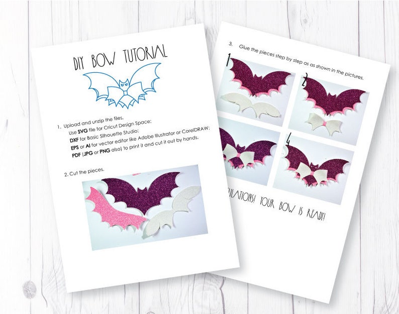 Download Bat bow template SVG Halloween bow SVG template Bow ...