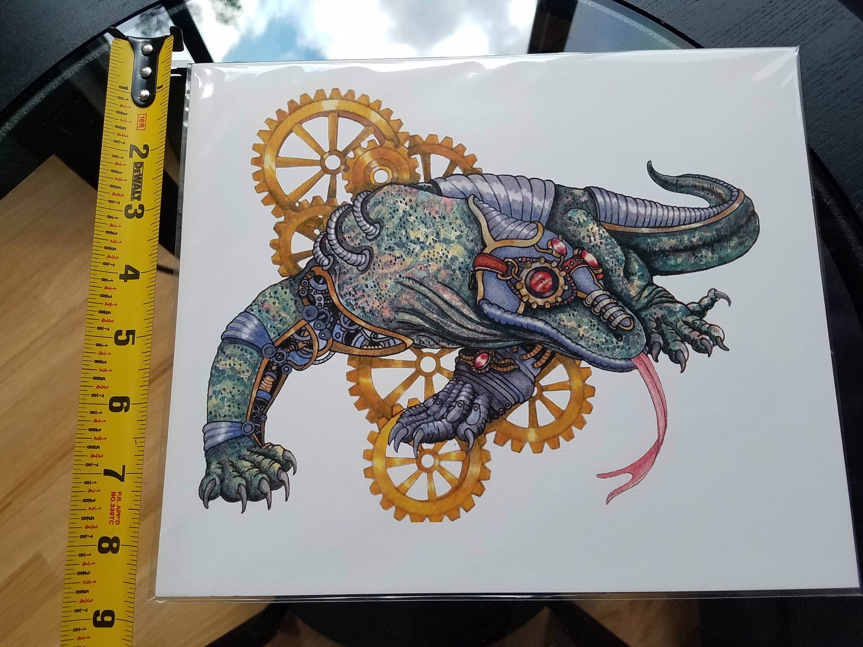 その他 Steampunk  Leopard 745pcs Steampunk Mechanical Mutant Chameleon Metal Lizard