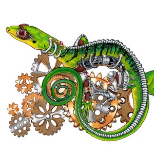 Mechanical Emerald Tree Monitor