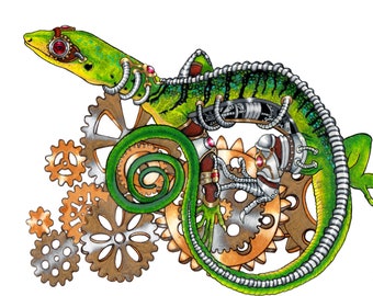 Mechanical Emerald Tree Monitor