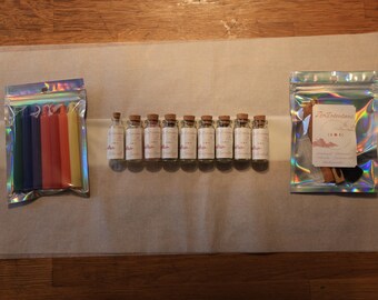 Beginner Spell Kit: Candles, Herbs, and Crystals