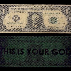They Live! - Glow-in-the-Dark Hidden Message Dollar PDF Pattern