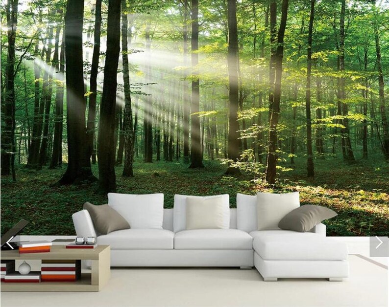 Sun Misty Forest Tree View 3d Wall Murals Scenery Wallpaper Mural Decal Printed Photo Papers Flash Silver Cloth Wallpapers - 3d Wall Murals Sun Misty Forest Tree View 3d Wall Murals Scenery Wallpaper Mural Decal Printed Photo Papers Flash Silver Cloth Wallpapers - 3d Wall Murals
