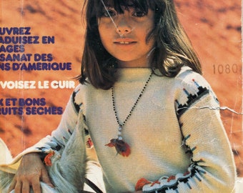 Vintage 70 PDF Patron français TRICOT - Pull Tunique Navajos Homme Femme Enfant- French PDF Knitting pattern