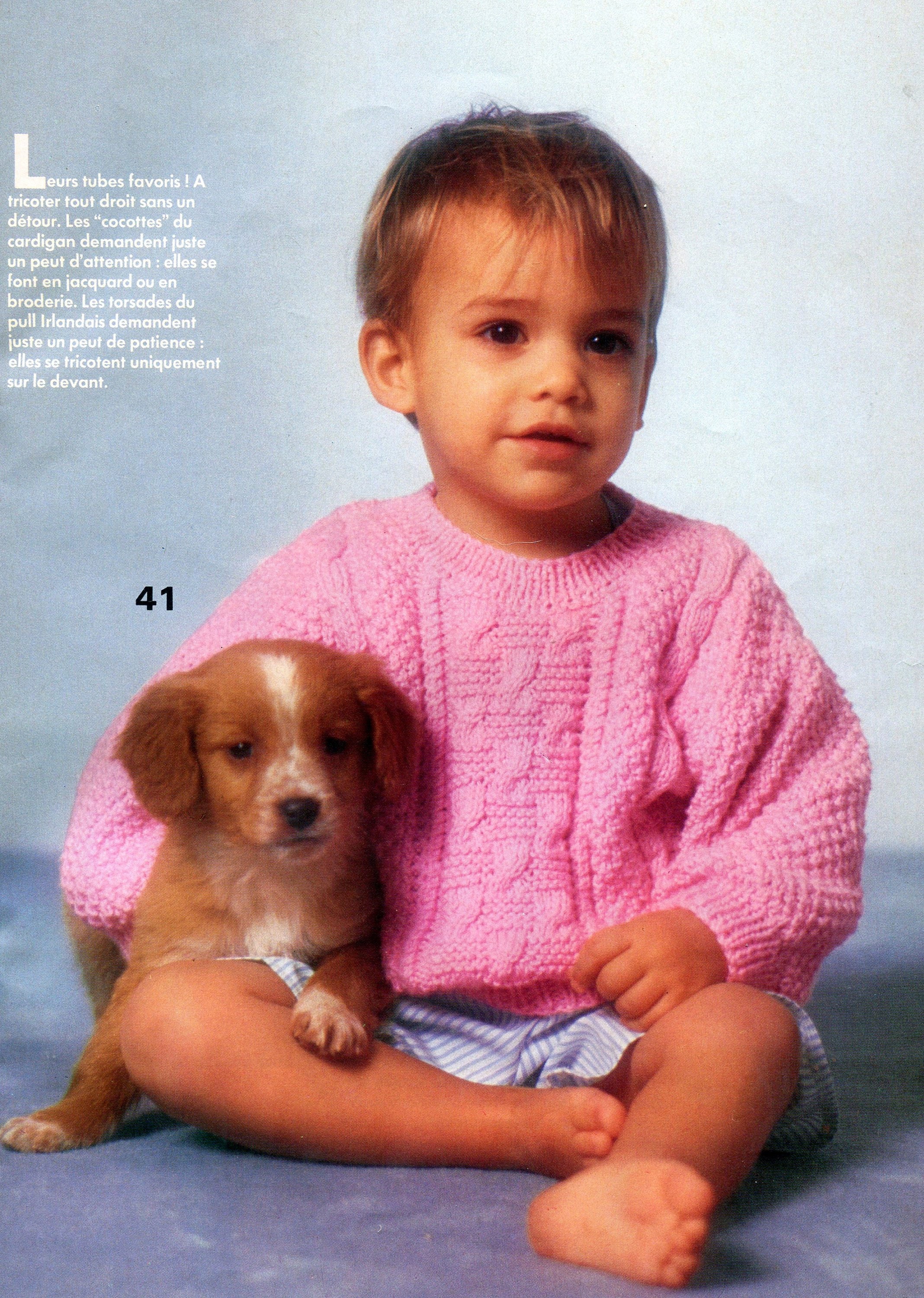 Vintage 80 Pdf Patron Francais Tricot Pull Torsades Bebe Etsy