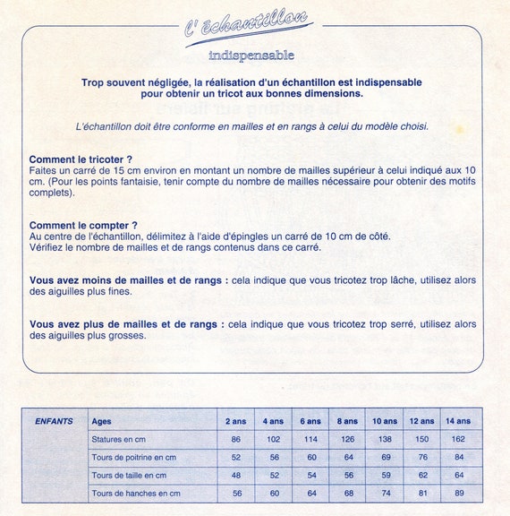 Vintage 80 Pdf Patron Francais Tricot Trousseau Bebe Pull Etsy