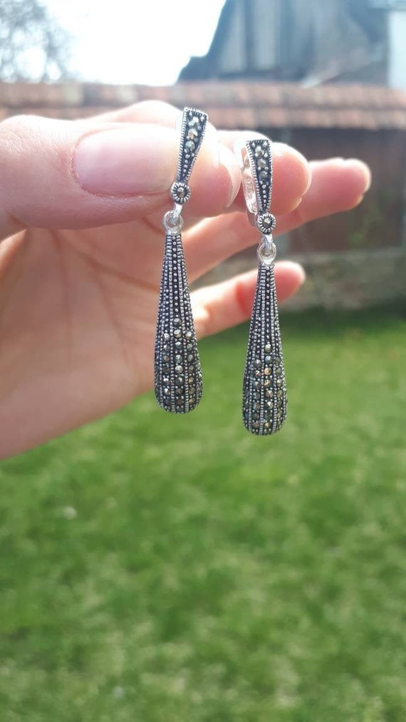 Cobalt Sea Glass Earrings, Blue Sea Glass Dangles, Cultured Sea Glass  Jewelry, Argentium Silver dangle earrings — Jaclyn Amanda