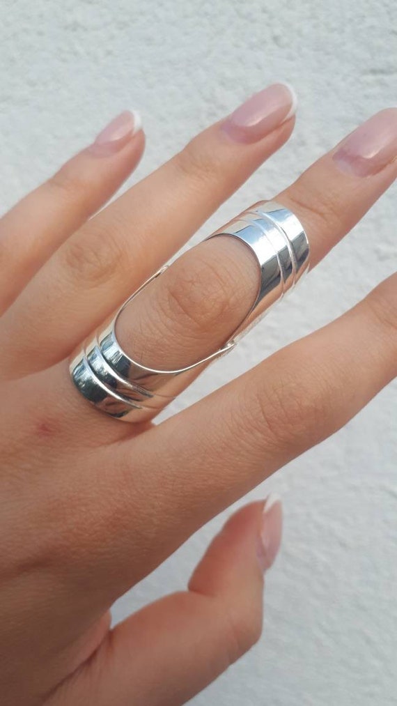Armor Rings Shield Ring Double Ring Joint Ring Knuckle Ring Statement Ring  Full Finger Ring Armenian Silver Ring Large Ring Unique Ring - Etsy