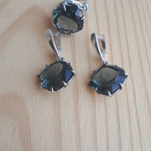 Silvergrön stenring: Art Deco smaragdsmycken bild 7
