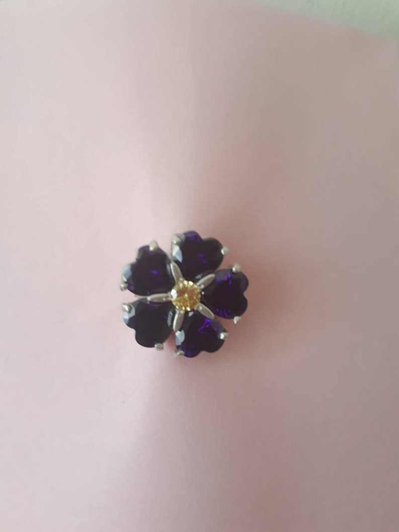 Forget-me-not Brooch Armenian Forget Me Not Silver Pin - Etsy