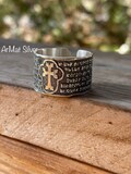 Armenian Prayer Sterling Silver Ring - Adjustable Cross Ring product logo