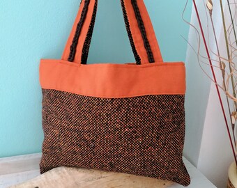 glossy bag Michael Angelo shopperbag hand made upcycling. devils Big bag