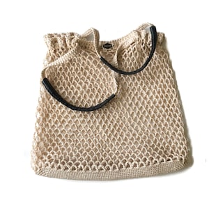 Handmade crochet market Tote