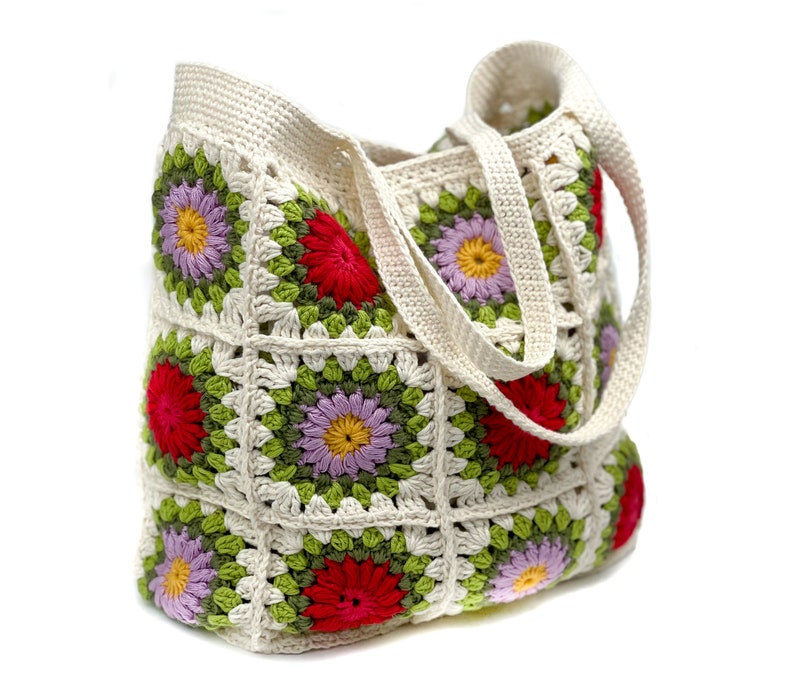 Crochet Bag Pattern Granny Square Pattern Granny Square Tote Etsy UK