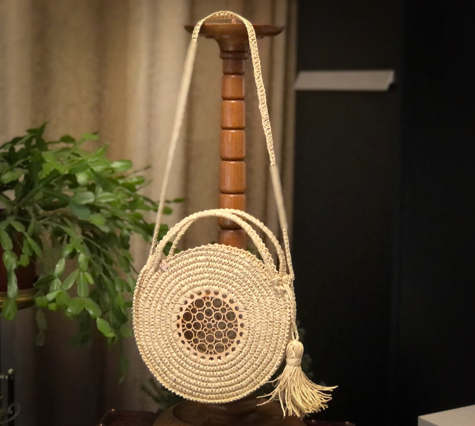 NATURAL Straw Beach Bag Crossbody Bag Boho Straw Bags Etsy