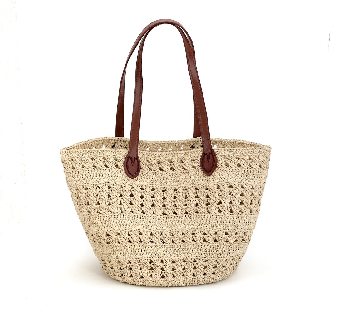 新品未使用　Plage　RAFFIA BASKET バッグ セール】RAFFIA LECTANGLE BASKET バッグ（トートバッグ