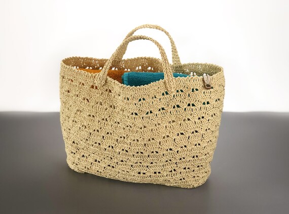 sac de plage raphia