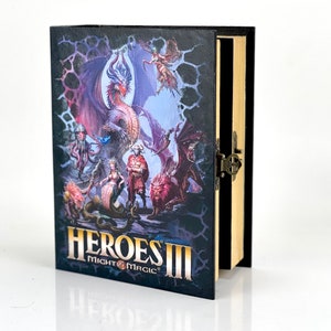 Gift for gamer - Dungeon themed Heroes 3 wooden box