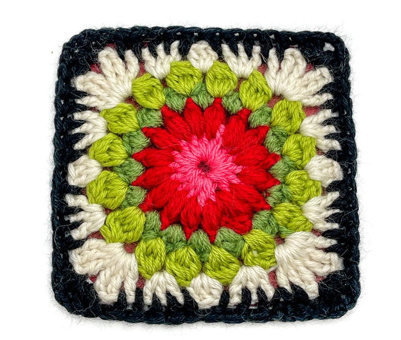 Granny Squares Ready Granny Squares Set of 6 Afghan Crochet Etsy