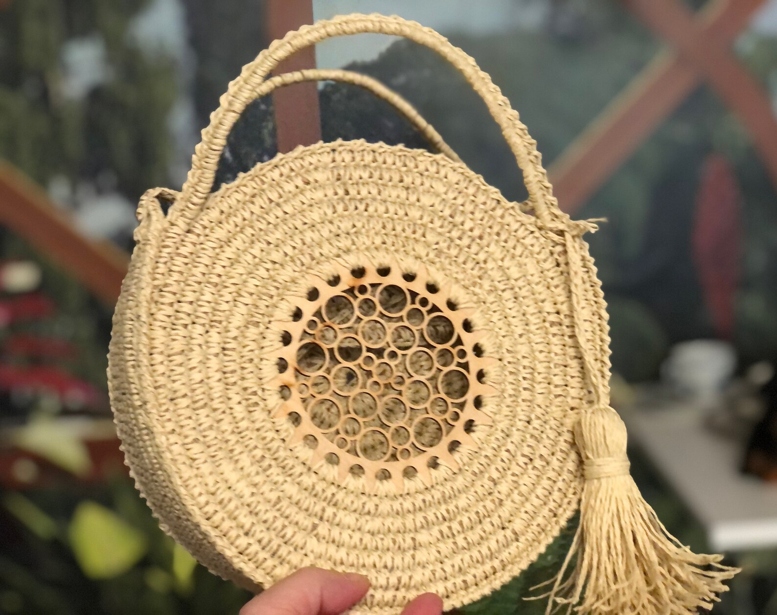 NATURAL Straw Beach Bag Crossbody Bag Boho Straw Bags Etsy