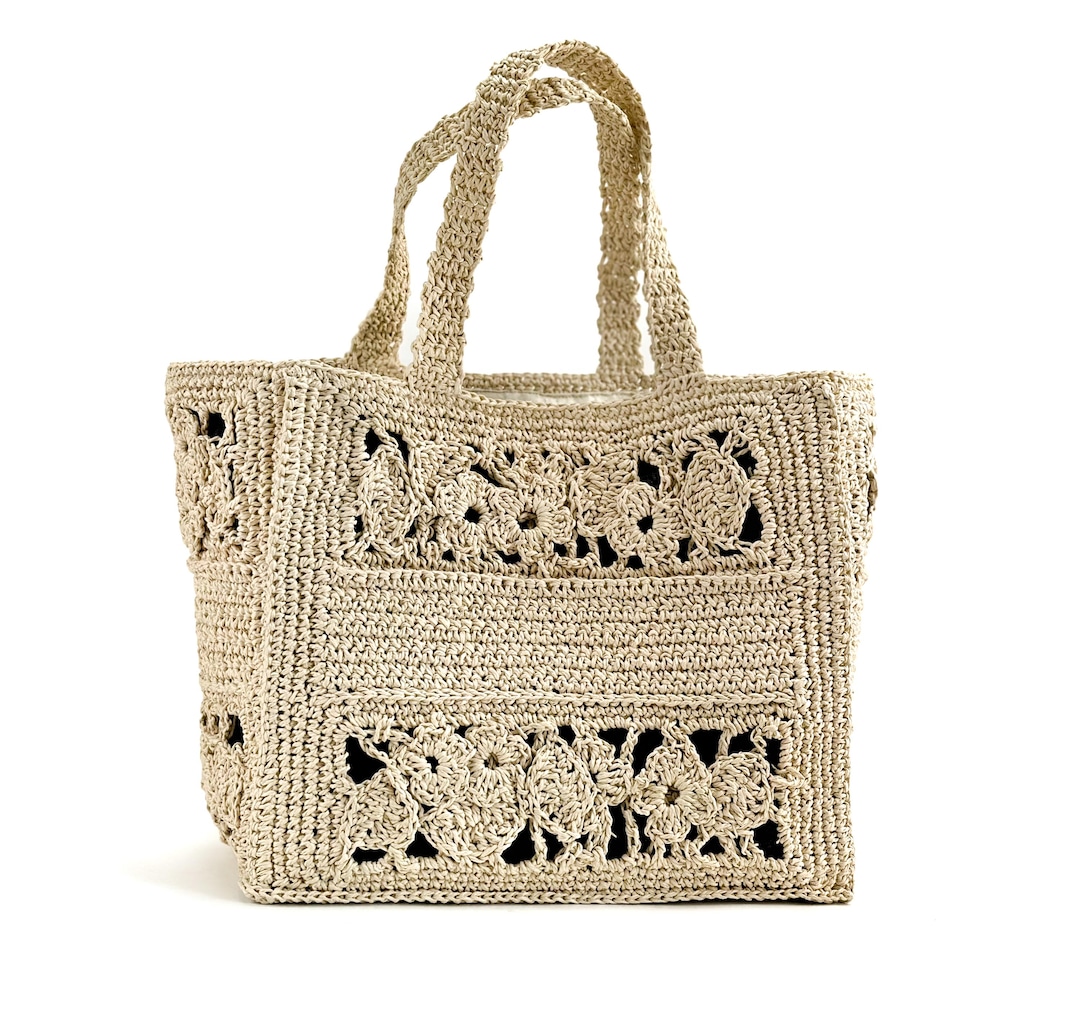 Rafia Borse Di Paglia Semplici Rafia Borse Estive Con Tracolla