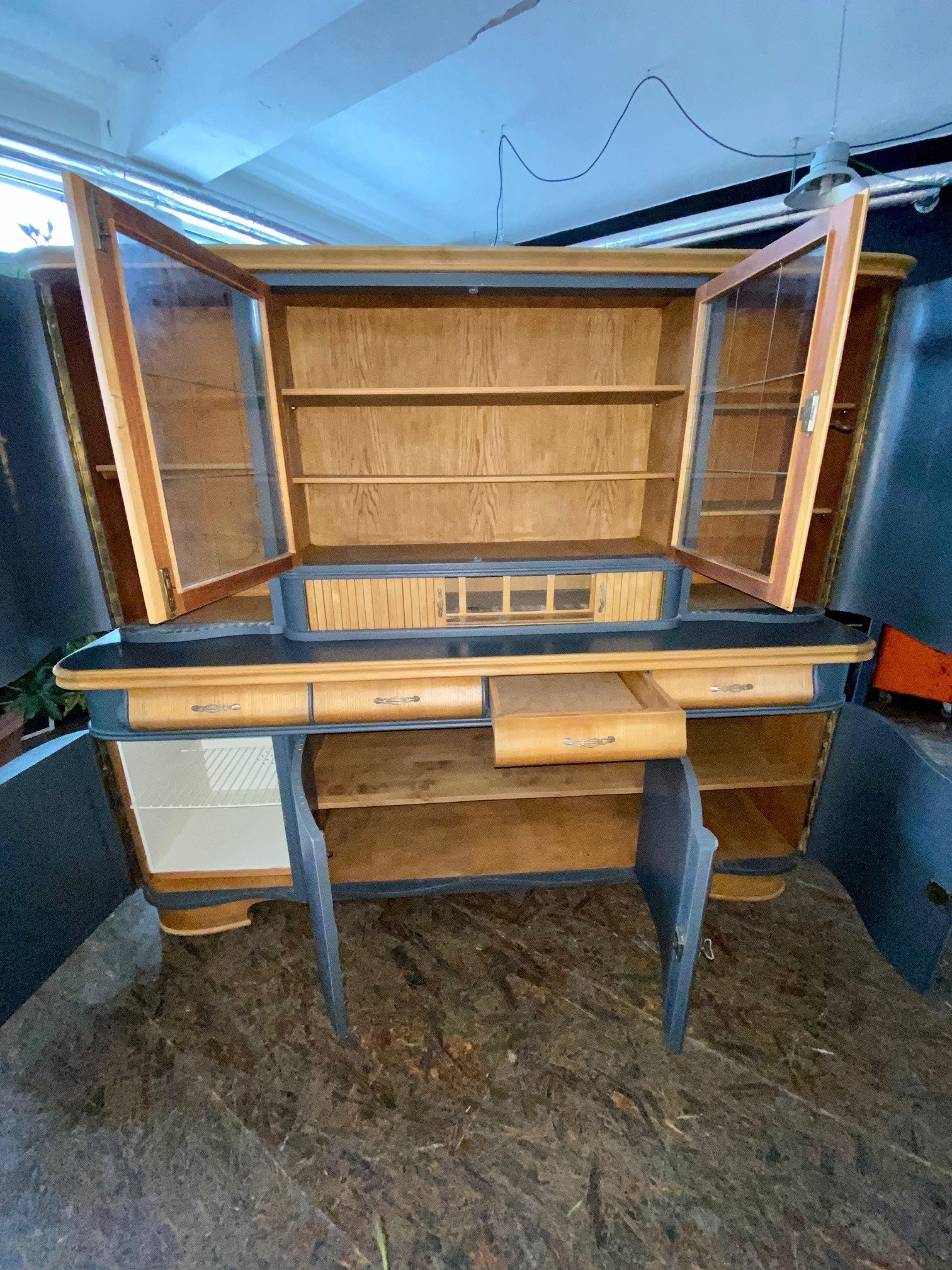 Antique kitchen buffet elaborate and professionally restored Etsy