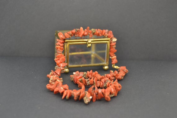 vintage authentic red coral necklace - image 4