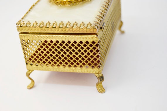 Fragonard Gold Jewelry Box, Jewelry Box, Cameo Box, Gold Jewelry Box,  Vintage Jewelry Box, Gift for Her, Mirror Jewelry Box 