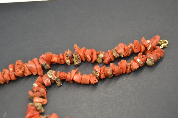 vintage authentic red coral necklace - image 7
