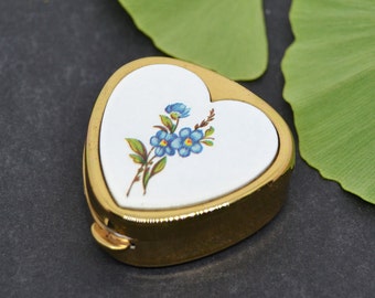 pastillero corazon, vintage,pastillero dorado,pastillero vintage nuevo,pastillero de coleccion,regalo de mujer,regalo de coleccionista
