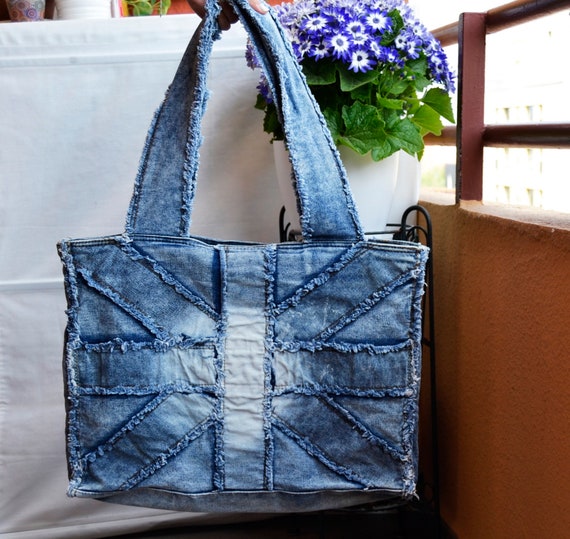Large Denim Bag, Jeans Recycle Bag, Shoulder Bag, Upcycled Bag, Jeans Tote  Bag, Sashiko Style Bag, Hobo Bag, Slouch Bag - Etsy | Denim bag, Recycled  denim tote, Bags