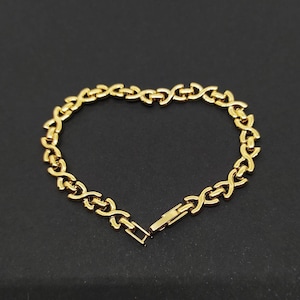 Pulsera baño de oro vintage