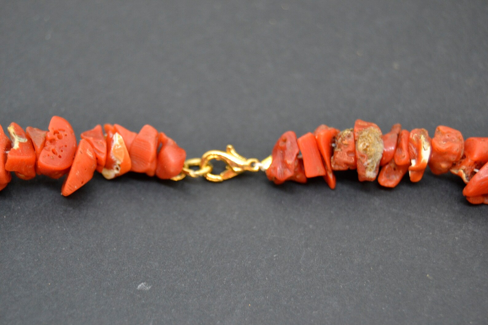 Vintage authentic red coral necklace Etsy