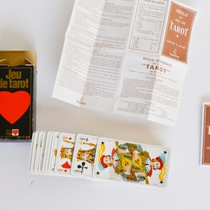 Tarot français vintage, brujería, cartas del tarot, baraja de cartas del tarot,cartas de tarot, conjunto de cartas del tarot, tarjetas