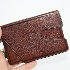 portasigari in pelle marrone vintage, regalo fumatore, oggetto da collezione, oggetto fumatore, oggetto in pelle, oggetto vintage, scatola di sigarette, custodia per sigarette