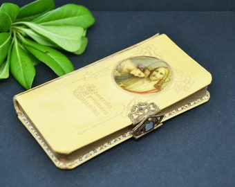 Libro di fiori cristiani del 1928: antico libro spagnolo per la comunione