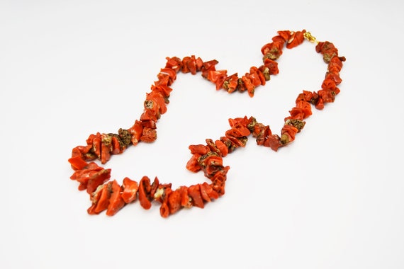 vintage authentic red coral necklace - image 9