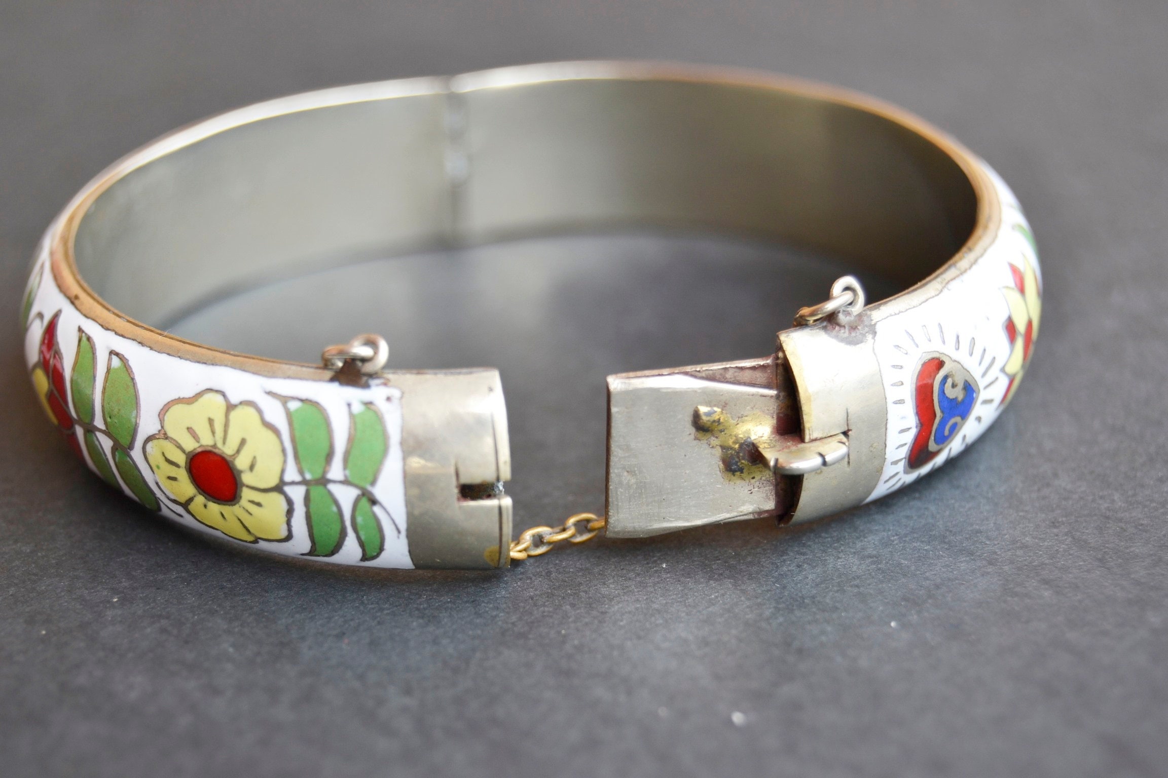 ヴィンテージ エナメル ブレスレット タイ - Etsy 日本